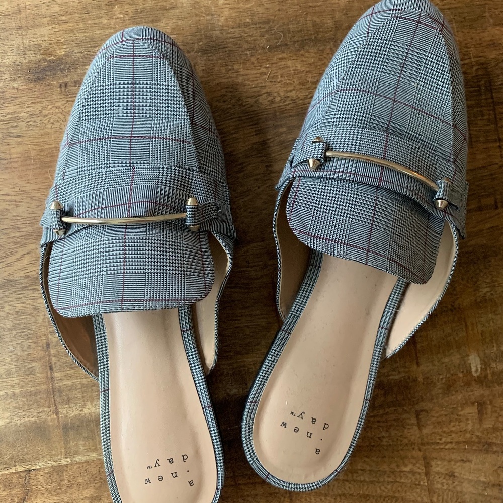 Chic Plaid Mules